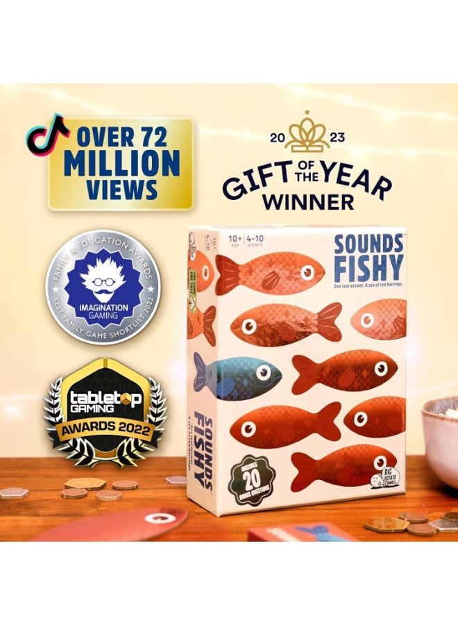 BIG POTATO Sounds Fishy – Fast-Paced Bluffing Party Game for Kids 10+ & Adults | Fun Family Trivia Board Game for Quick Thinking & Lying - Image 2